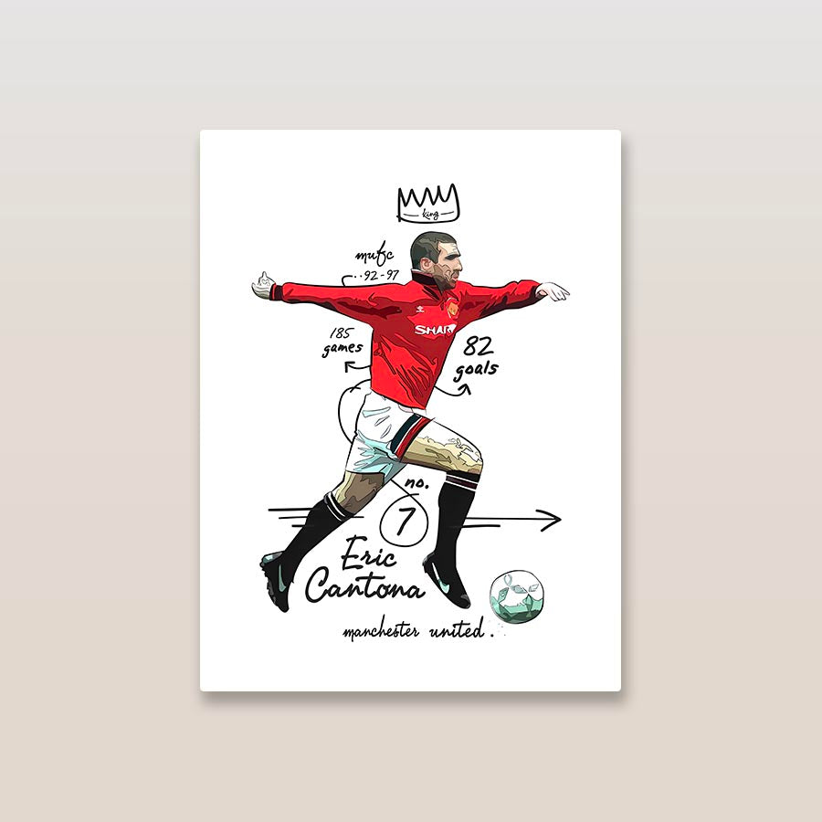 Eric Cantona Manchester United Poster