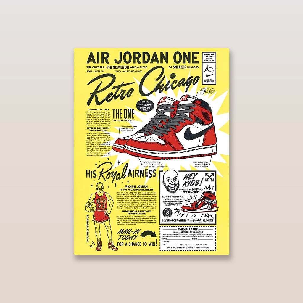 Air Jordan Chicago Flyer Poster