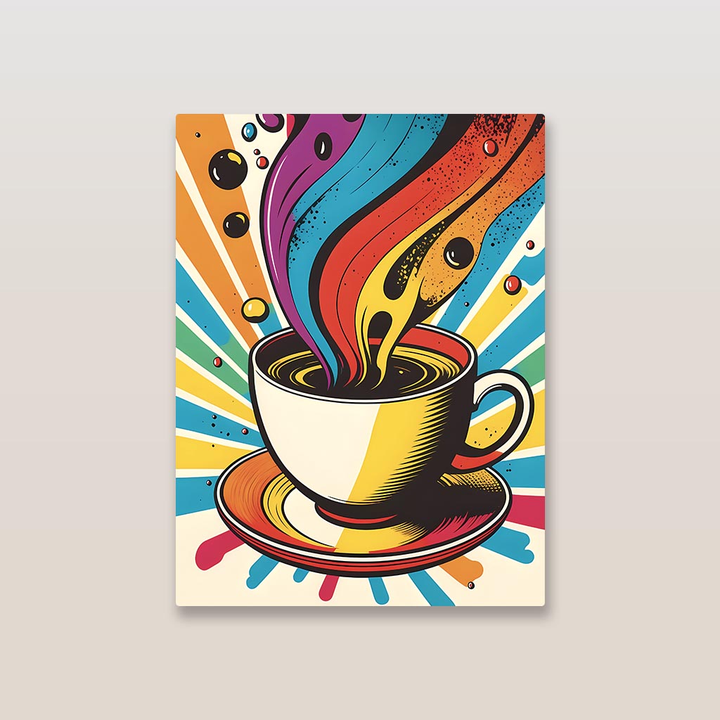 Coffee Abstract Art Poster