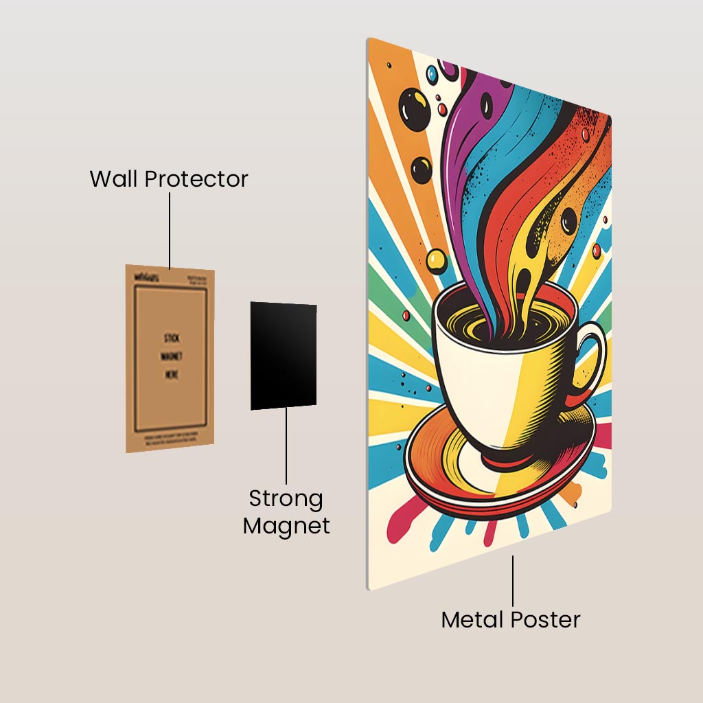 Coffee Abstract Art Poster