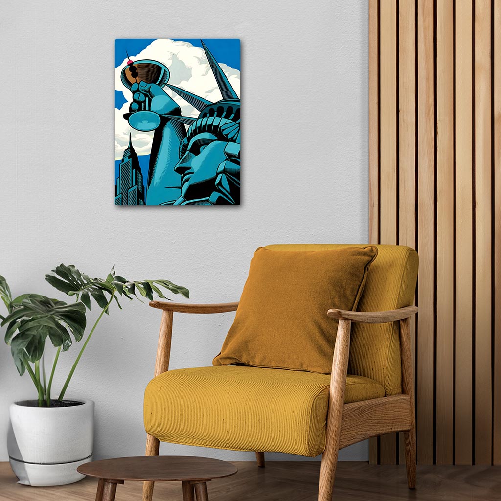 Urban Statue of Liberty Poster