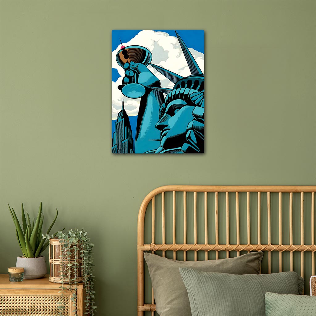 Urban Statue of Liberty Poster