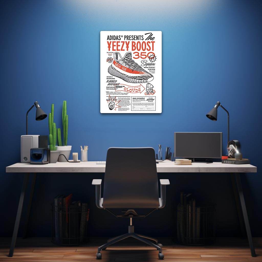 Yeezy Boost Flyer Sneakers Poster