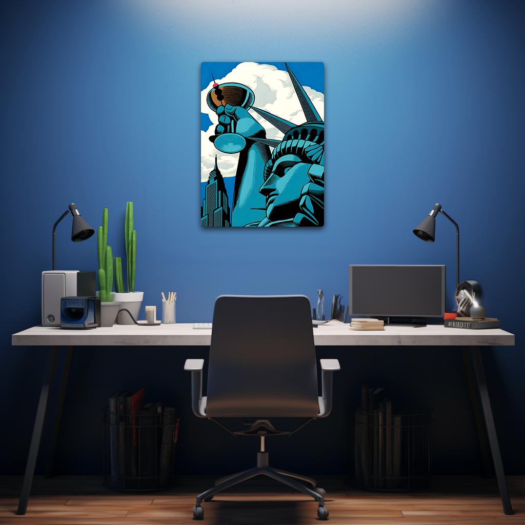 Urban Statue of Liberty Poster