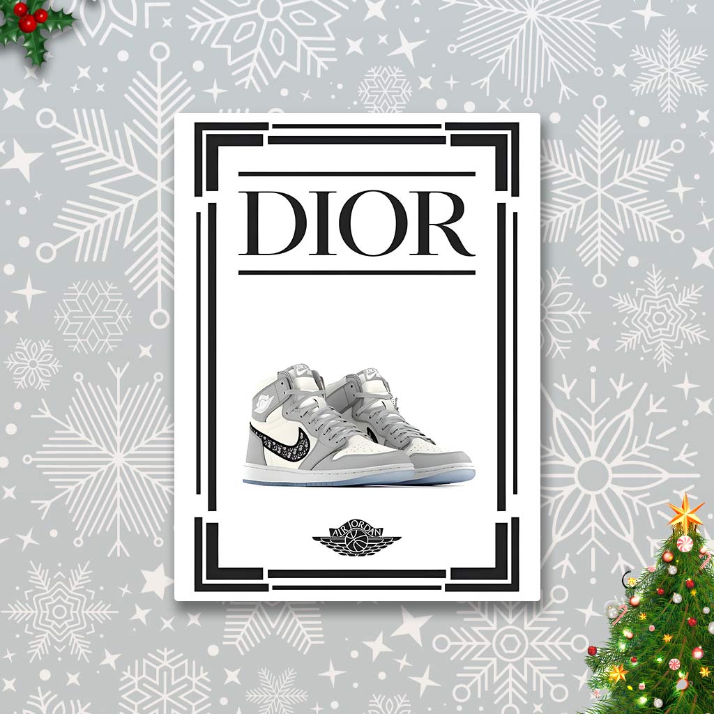 Jordan Wallpaper Dior Air Jordan Dior Sneakers Poster – Metal Pop