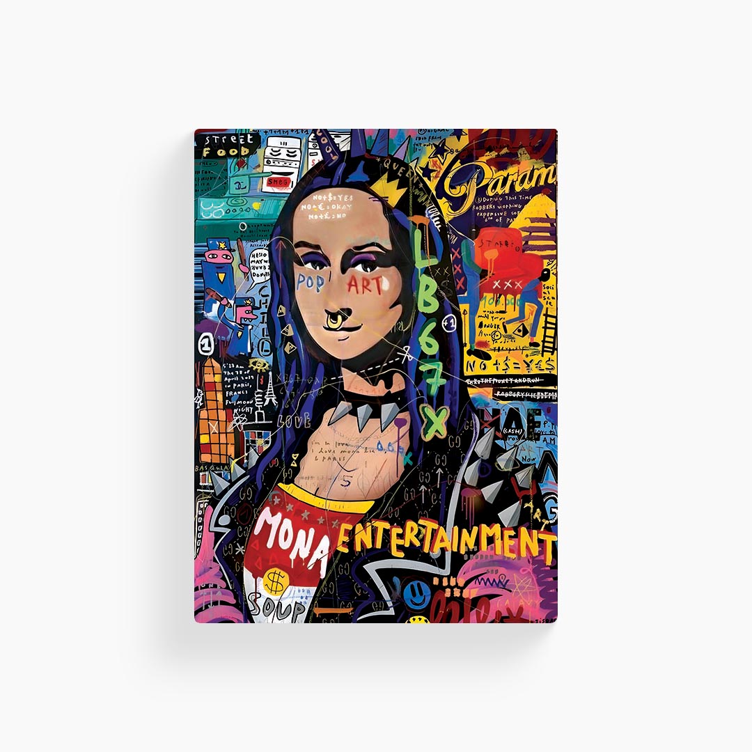 Mona Lisa Pop Art アートパネル Mona Lisa Pop Art Poster – Metal Pop