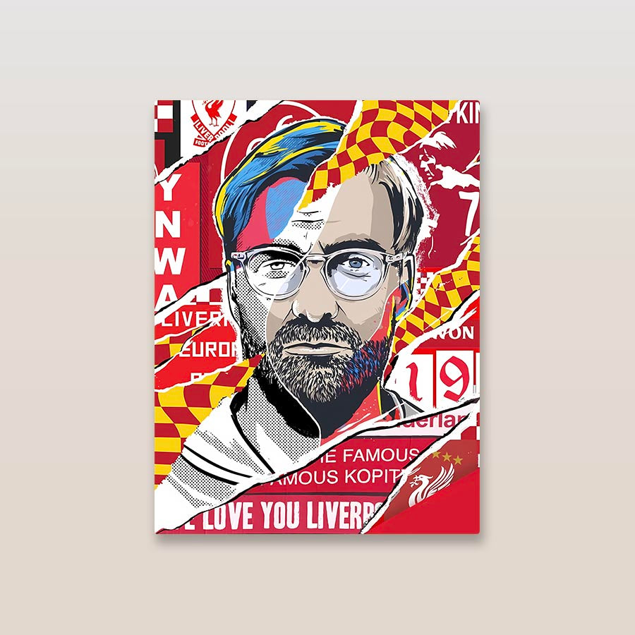 Jurgen Klopp Liverpool Metal Poster