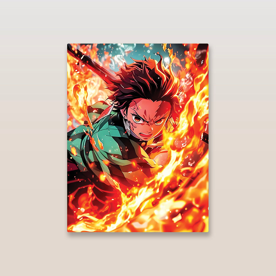 Tanjiro Demon Slayer Metal Poster