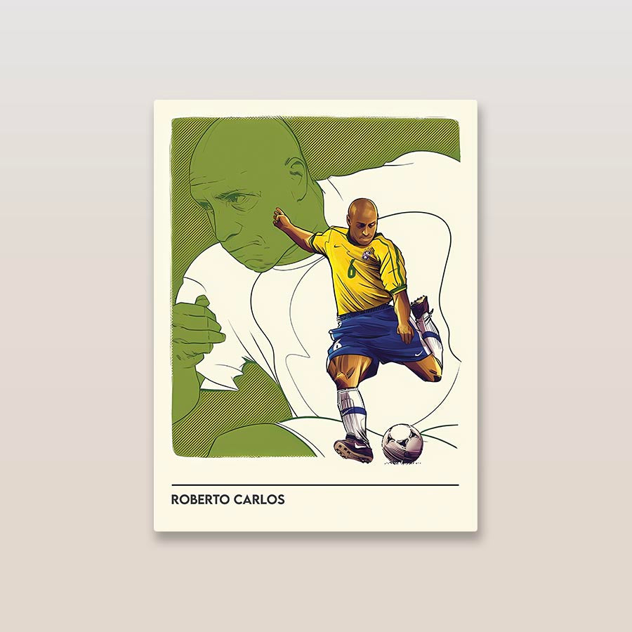 Roberto Carlos Minimal Metal Poster