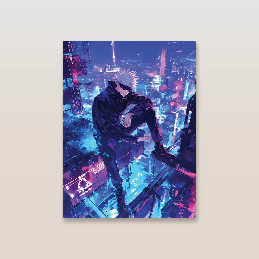 Gojo Satoru Jujutsu Kaisen Metal Poster