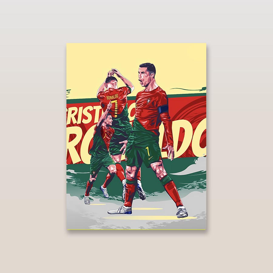 Cristiano Ronaldo Portugal Metal Poster