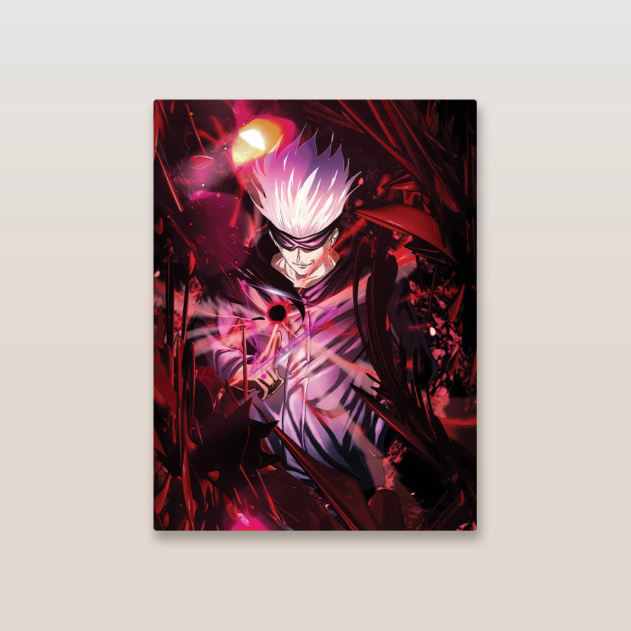 Gojo Satoru Jujutsu Kaisen Metal Poster