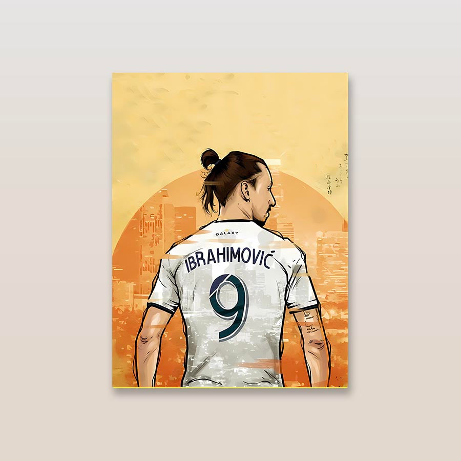 Zlatan Abstract Art Metal Poster