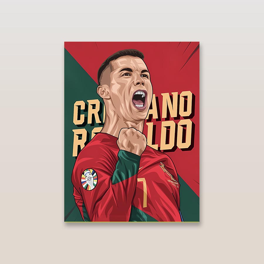 Cristiano Ronaldo Portugal Metal Poster