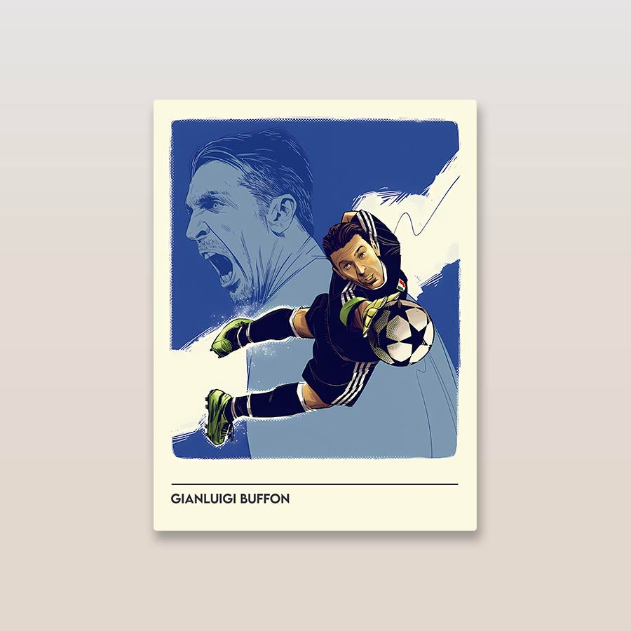 Gianluigi Buffon Minimal Metal Poster