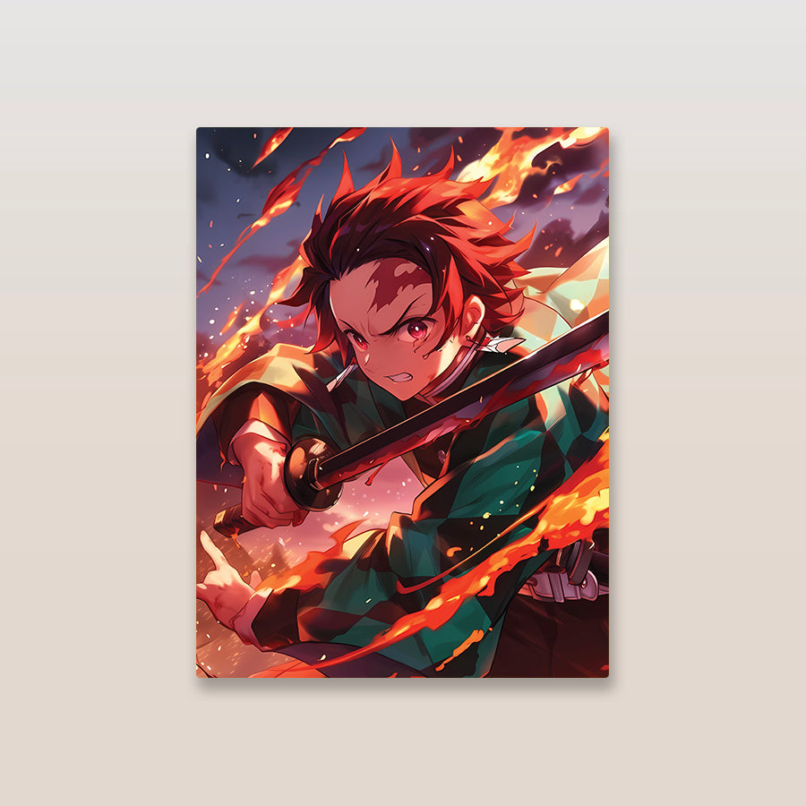Tanjiro Demon Slayer Metal Poster