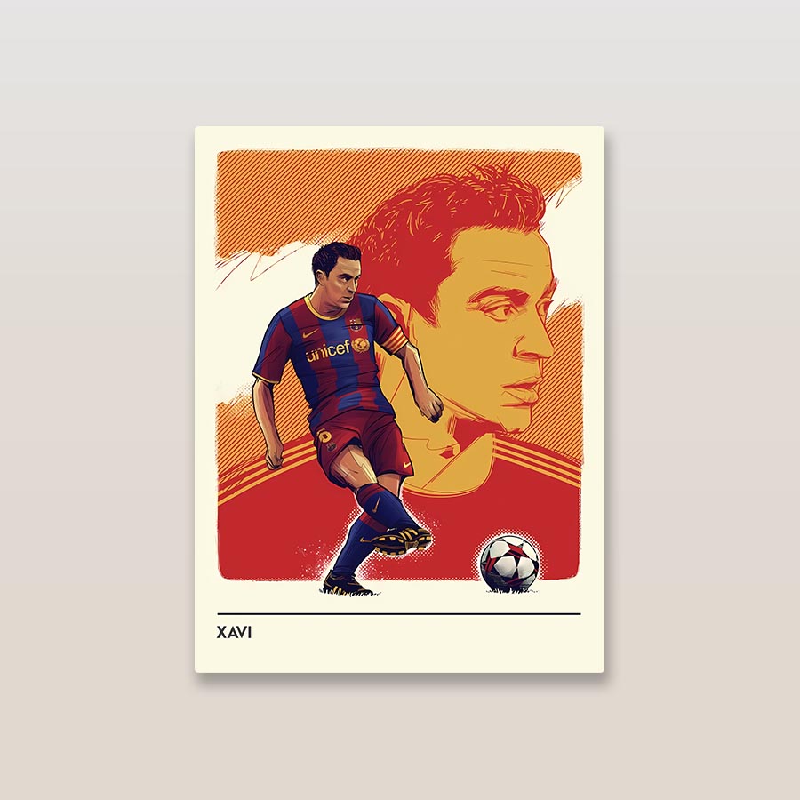 XAVI Minimal Metal Poster