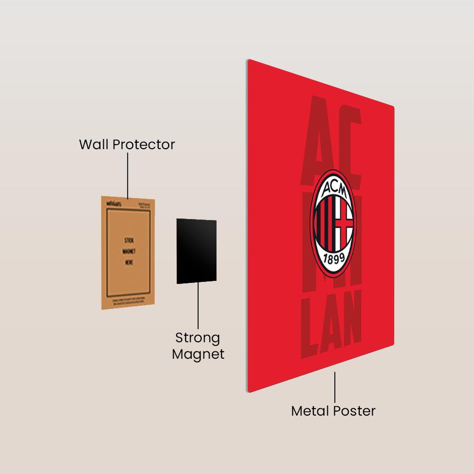 AC Milan Club Metal Poster