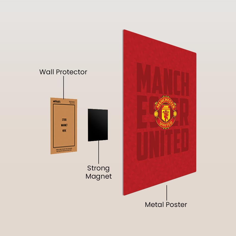 Manchester United Metal Poster