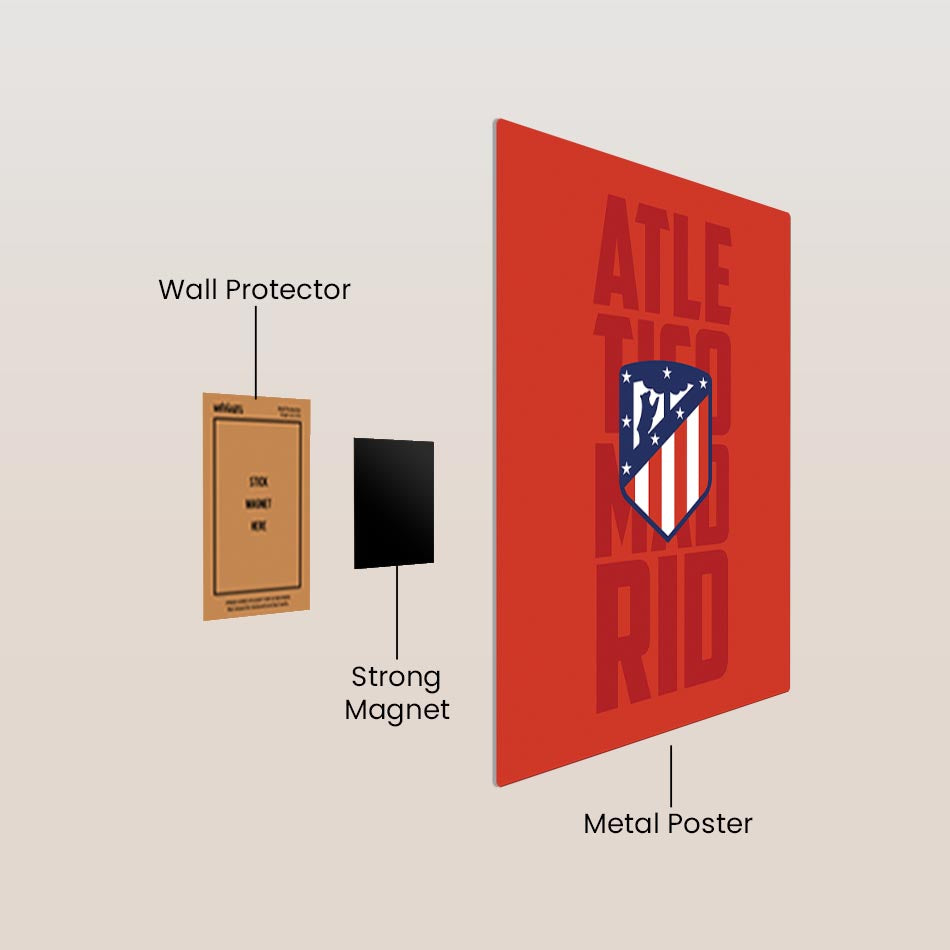 Atletico Madrid Club Metal Poster