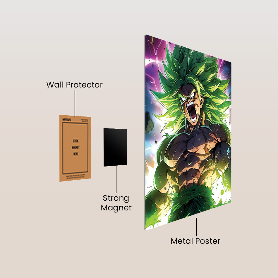Broly Dragon Ball Z Metal Poster