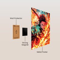 Tanjiro Demon Slayer Metal Poster