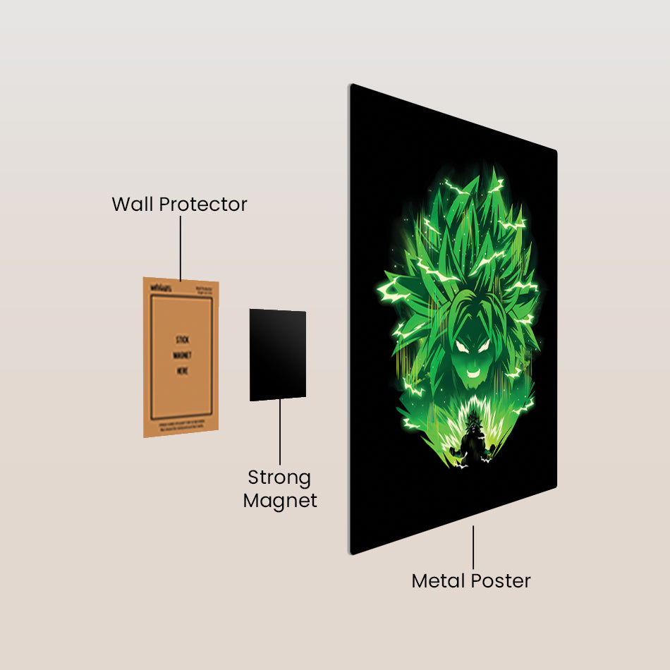 Broly Dragon Ball Z Metal Poster