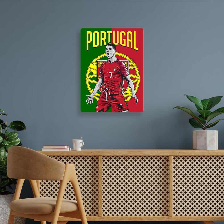 Cristiano Ronaldo Portugal Metal Poster