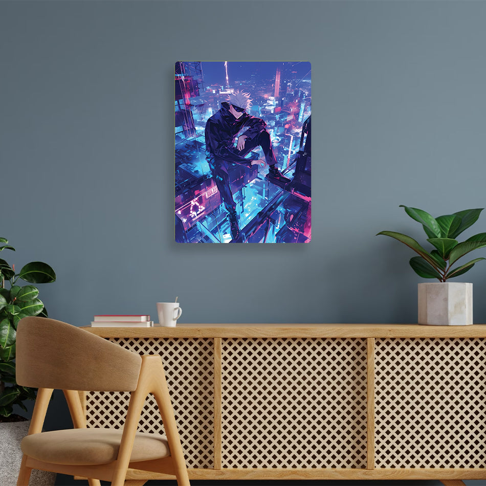 Gojo Satoru Jujutsu Kaisen Metal Poster