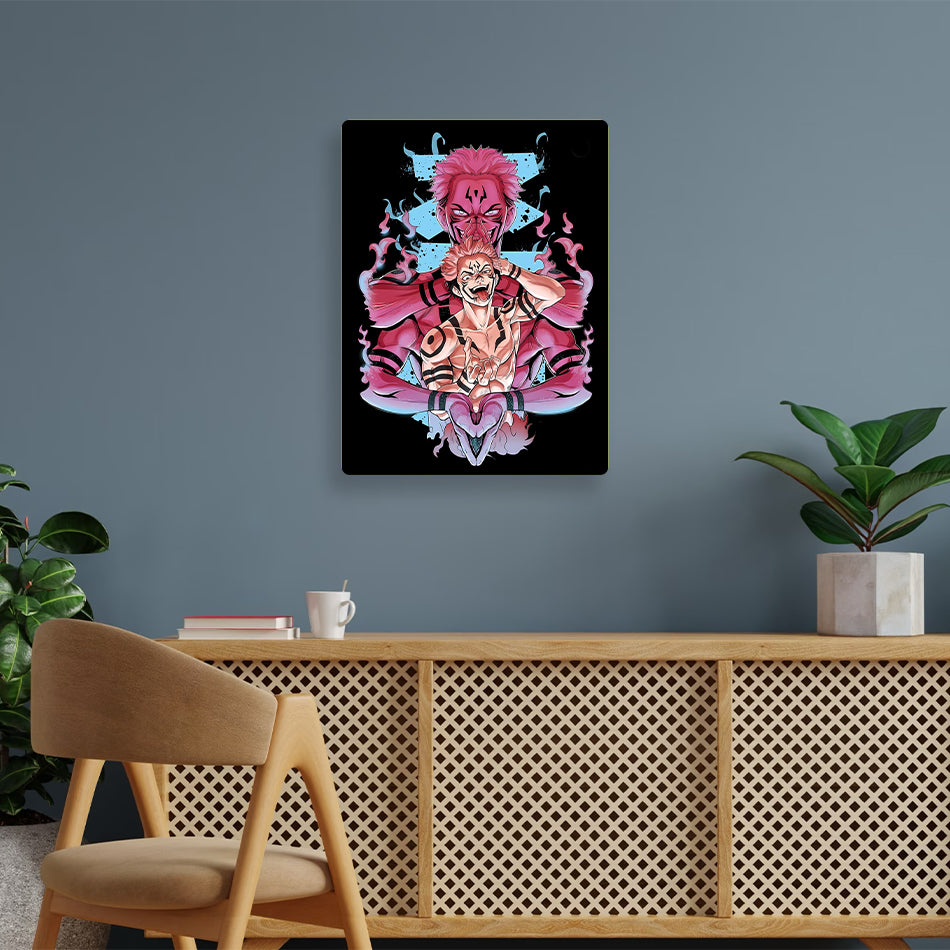 Sukuna Jujutsu Kaisen Metal Poster