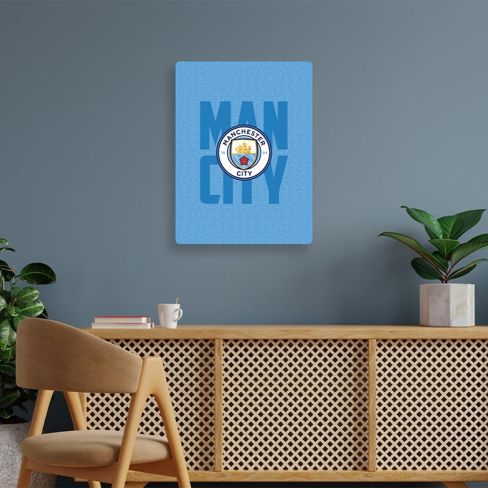 Manchester City FC Metal Poster