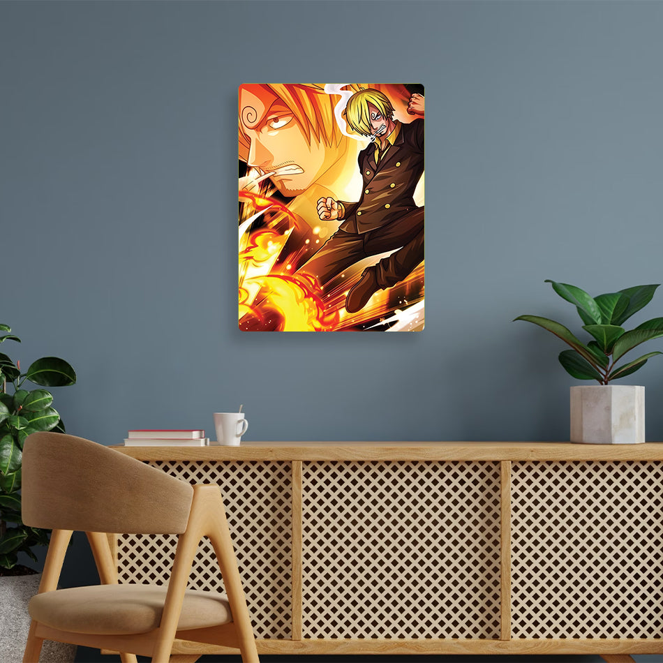 Sanji One Piece Metal Poster