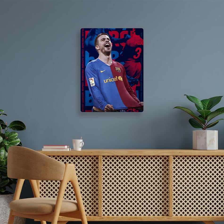 Gerard Pique Barcelona Metal Poster