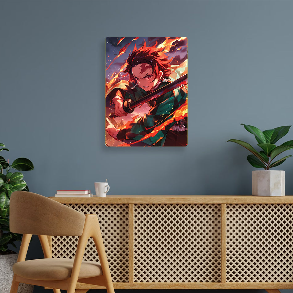 Tanjiro Demon Slayer Metal Poster