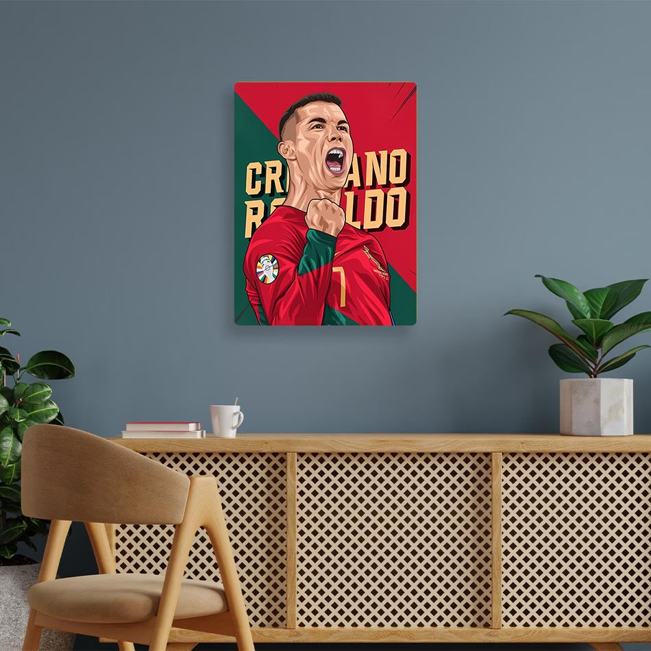 Cristiano Ronaldo Portugal Metal Poster