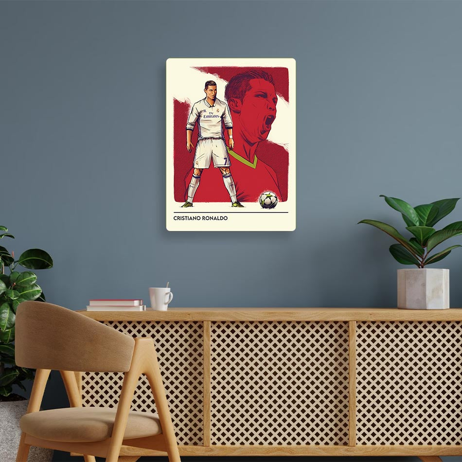 Cristiano Ronaldo Minimal Metal Poster