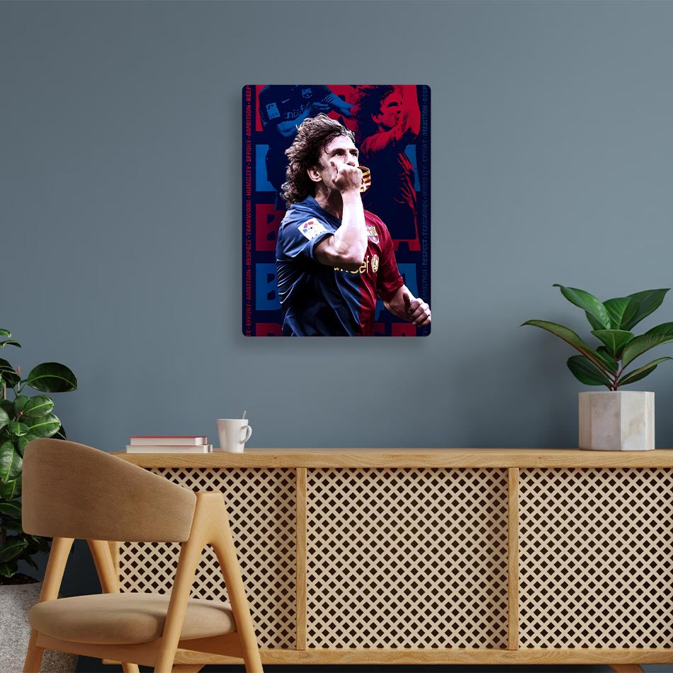 Carlos Puyol Barcelona Metal Poster