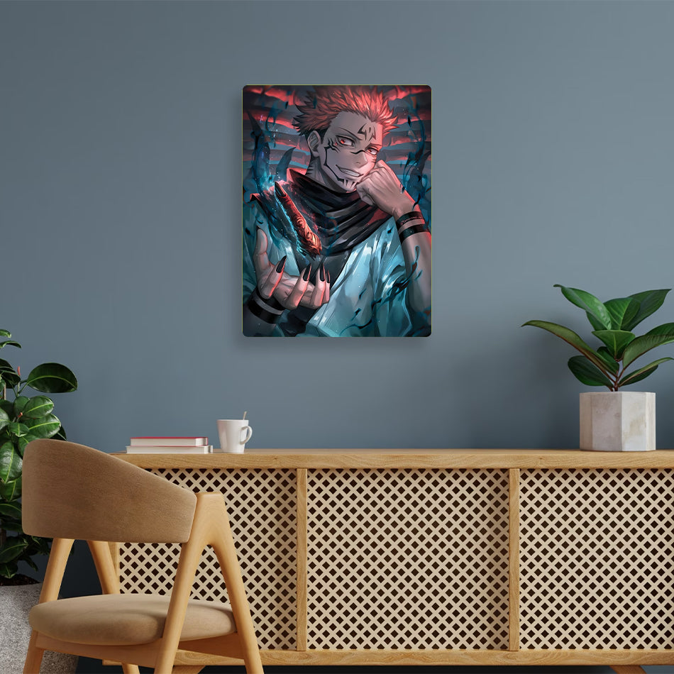 Sukuna Jujutsu Kaisen Metal Poster