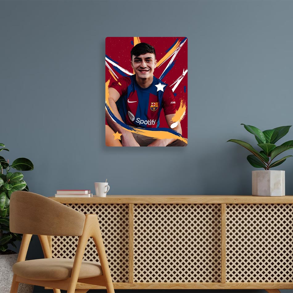 Pedri Barcelona Metal Poster