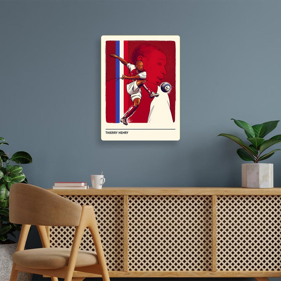 Thierry Henry Minimal Metal Poster