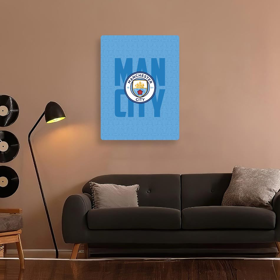 Manchester City FC Metal Poster