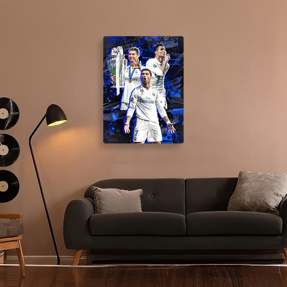 Cristiano Ronaldo Real Madrid Metal Poster