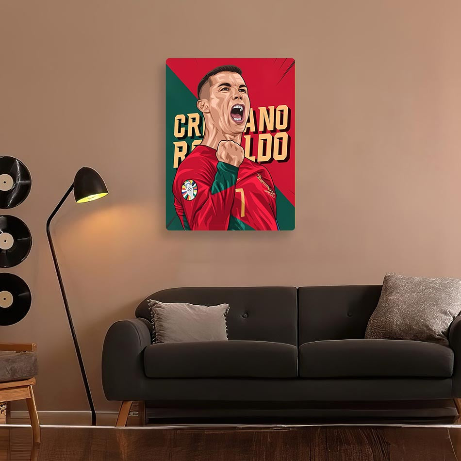 Cristiano Ronaldo Portugal Metal Poster