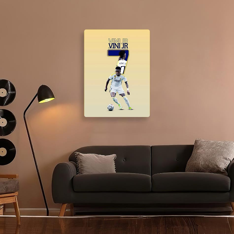 Vinicius Jr Real Madrid Metal Poster