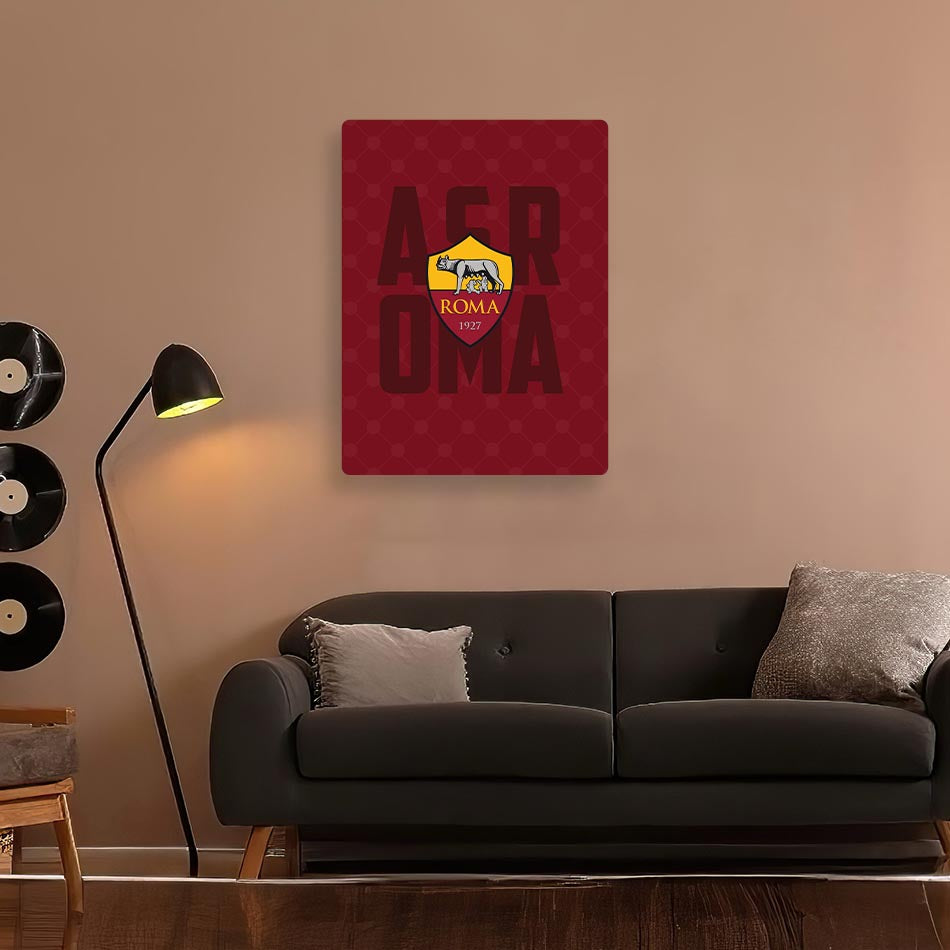 AS Roma Metal Poster