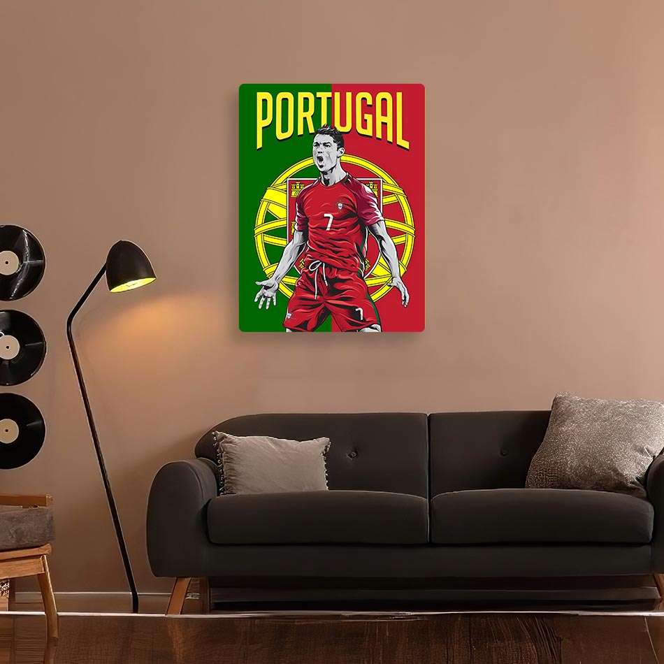 Cristiano Ronaldo Portugal Metal Poster