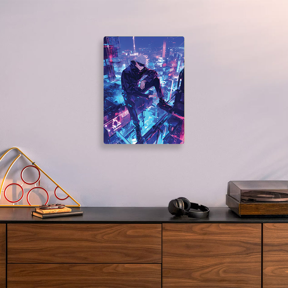 Gojo Satoru Jujutsu Kaisen Metal Poster