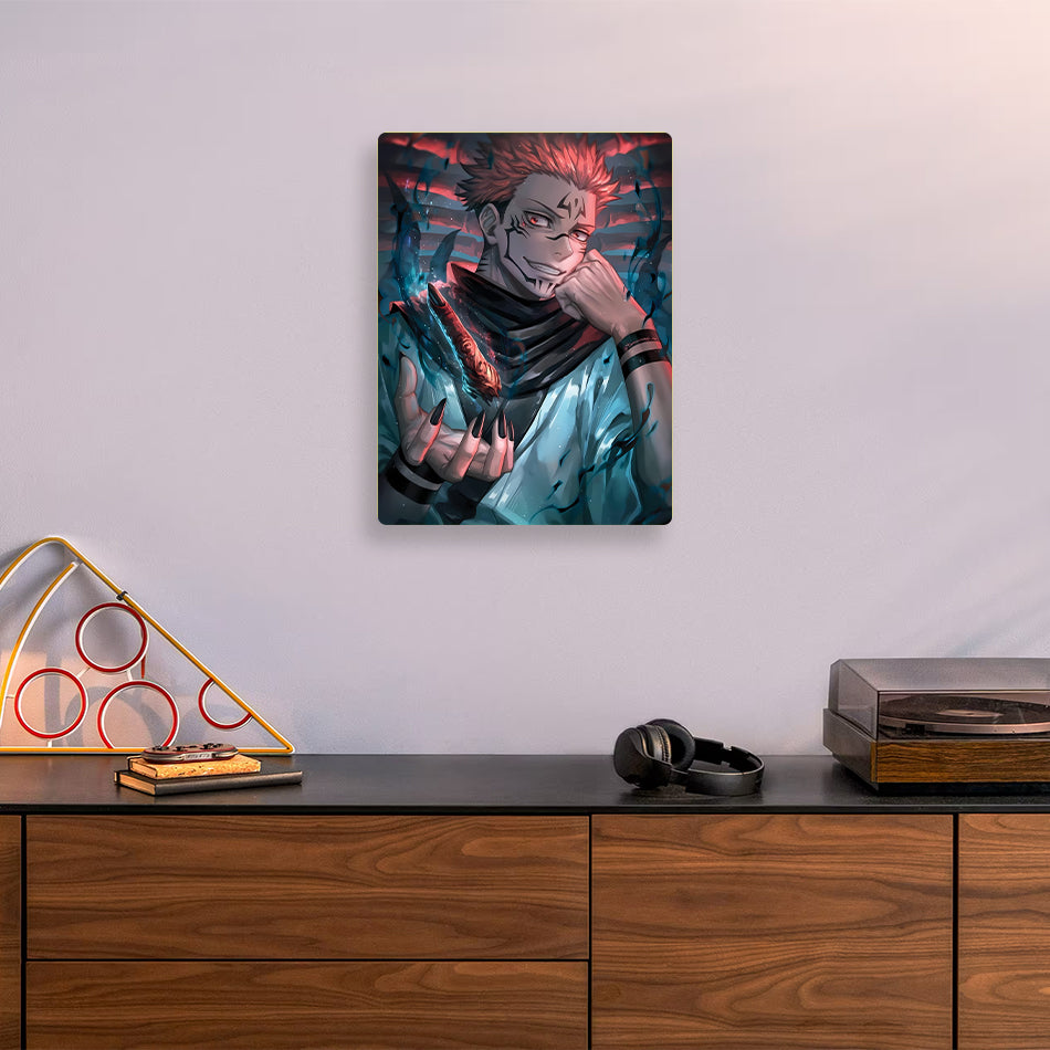 Sukuna Jujutsu Kaisen Metal Poster