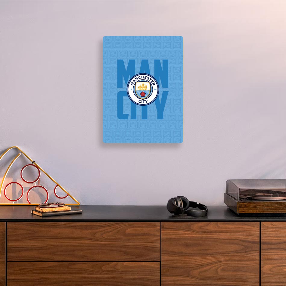 Manchester City FC Metal Poster