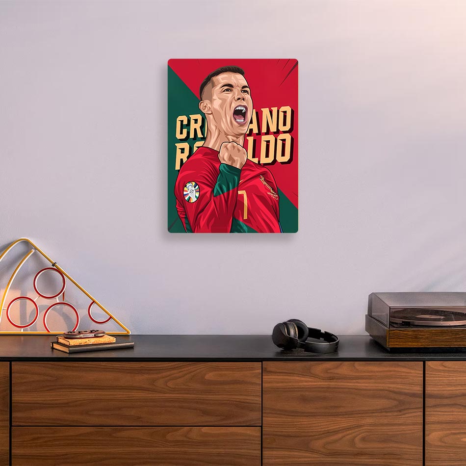 Cristiano Ronaldo Portugal Metal Poster